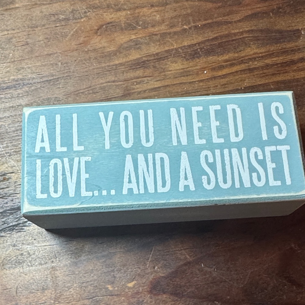 Primitives by Kathy Light Blue Wooden Box